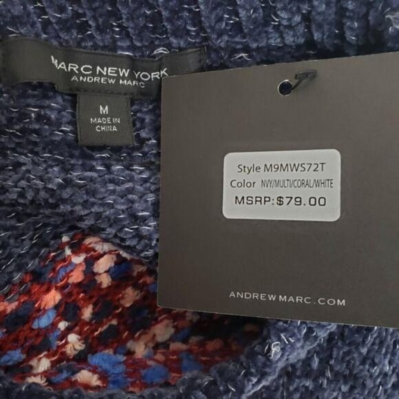 New Marc New York Andrew Marc Striped Sweater Women's Size M NWT - Picture 4 of 6